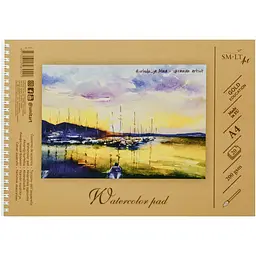 Альбом на спіралі для акварелі Gold А4 200г/м2 20л SM-LT Art - мініатюра 3