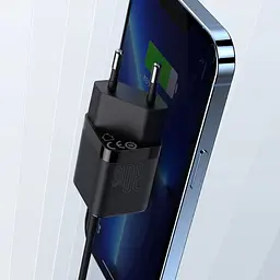 Мережевий зарядний пристрій Baseus GaN3 Fast Charger Type-C 30W Black [CCGN010101] [78685] - мініатюра 6