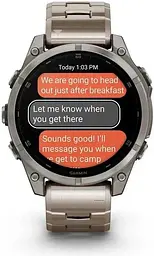 Смарт-годинник Garmin Fenix 8 47mm AMOLED Sapphire Titanium with Vented Titanium Bracelet (010-02904-40) - мініатюра 9