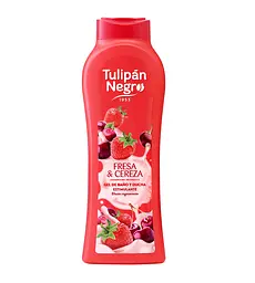 Гель для душу Полуниця та вишня Tulipan Negro 650 мл