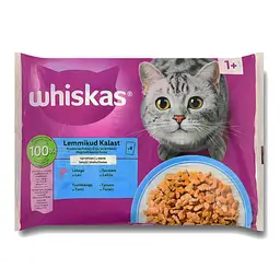 Уцінка. Набір вологого корму для котів Whiskas тунець/лосось в желе (4 шт. x 85 г) - мініатюра 9