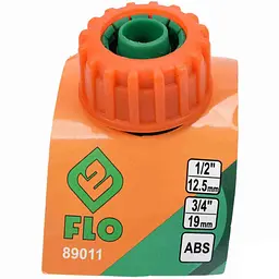 Муфта сполучна Flo для двох водяних шлангів 1/2"-3/4" (89011) - мініатюра 2