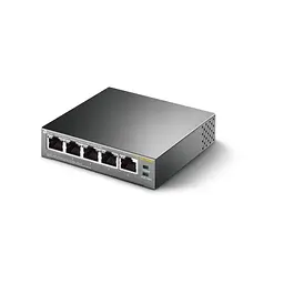Комутатор TP-Link TL-SG1005P 5 LAN 10/100/1000 Mb некерований металевий корпус - мініатюра 4