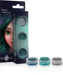 Набір глітерів для макіяжу Colour Intense Магія кристалів 3 шт. х 4 г - мініатюра 2