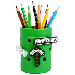 Стакан для письмового приладдя Yes Minecraft зелений (708611) - мініатюра 2