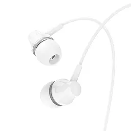 Навушники Borofone BM74 Singer universal earphones with microphone білі - мініатюра 3