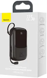 Power Bank Baseus Bipow Pro Digital Display Fast Charge 20000mAh 22.5W (Type-C cable) Black (PPQD-I01) - мініатюра 2