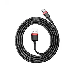 Кабель Baseus Cafule USB to Type-C 0.5m Red/Black (CATKLF-D91) - мініатюра 3