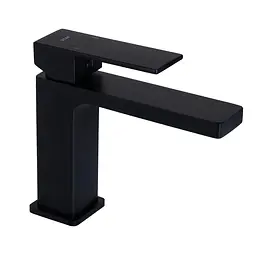 Змішувач для умивальника Qtap Gemini QTGEM270BLM45674 Black matt Чорний матовий