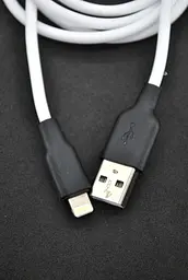 Usb-cable iPhone 5 4you Dnister white (2.4A, Silicon Perfect) - мініатюра 2