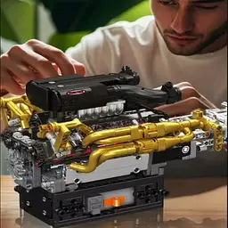 Конструктор Mould King Mking Двигун і коробка передач Valkyrie V12 (10224) [161095] - мініатюра 6