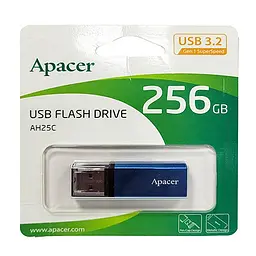 Флеш-накопичувач Apacer USB 3.2 Gen 1 AH25C 256GB Blue (AP256GAH25CU-1) - мініатюра 2