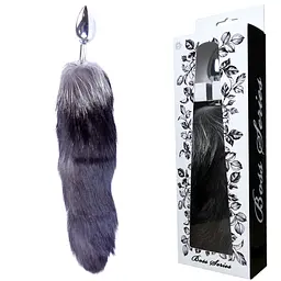 Анальна пробка Boss Fox TAIL Black XXL 9 см (чорний) - мініатюра 8