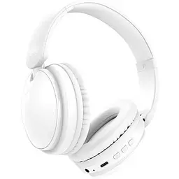 Навушники бездротові XO BE36 Bluetooth накладні білі (6920680831890)