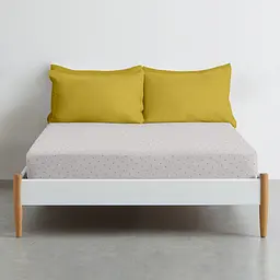 Простирадло на резинці для коляски та люльки Cosas Mini Dots 40х80х5 см (DotsGreyBeige_FittedStroller_40х80) - мініатюра 3