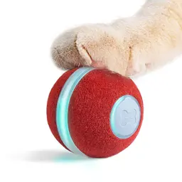 Розумний м'ячик для котів Cheerble Wickedball Mini Artificial Wool Red (C0419-R) [168098] - мініатюра 6