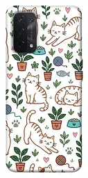TPU чохол Demsky Cats pattern для Oppo A54 4G