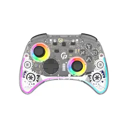 Геймпад GamePro GPX13T 2.4G/BT 5.1/USB/PC/iOS/Android RGB Transparent (GPX13T)