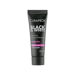 Зубна паста Curaprox Black is White з активованим вугіллям 10 мл (7612412425895)