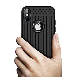 Чохол накладка Primo Shell TPU для Apple iPhone X / iPhone XS Black - мініатюра 4