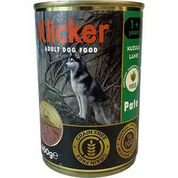 Вологий корм Klicker паштет для дорослих собак з ягням 400 г.
