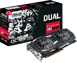 Відеокарта AMD Radeon RX 580 8GB Asus Dual OC (DUAL-RX580-O8G) Б/В - мініатюра 4