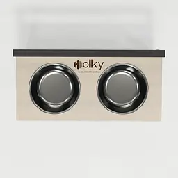 Hollky Flex S — миски на регульованій підставці для маленьких собак (2 × 0.450 л) - мініатюра 4