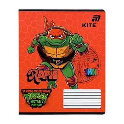 Зошит Kite Ninjia Turtles, 12 аркушів, лінія (NT26-234), в асортименті - мініатюра 8