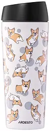 Термокухоль Coffee Time Corgi 450мл нержавіюча сталь сірий ARDESTO kuh0014317
