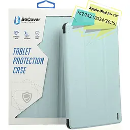 Чохол-книжка BeCover Tri Fold Soft TPU Silicone для Apple iPad Air 13" M2/M3 2024/2025 Light Blue (711741) - мініатюра 6