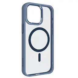 Чехол Apple iPhone 15 Pro Max, Unit MagSafe, голубой, прозрачный, магсейф, противоударный, магнитный, панель-накладка с поддержкой MagSafe, с поддержкой беспроводной зарядки, TPU+PC, защита всего корпуса, ударопрочный, ArmorStandart (ARM74881)