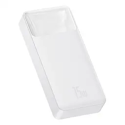 Акумулятор зовнішній Baseus Bipow Digital Display Overseas 20000mAh 15W (PPBD050102) білий - мініатюра 2