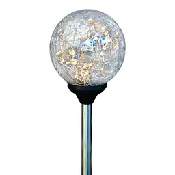 2 Crackle Glass Теплі білі сонячні ліхтарі