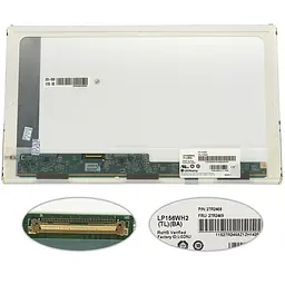 Матриця 15.6 LP156WH2-TLBA (1366*768 40pin LED NORMAL глянець роз'єм ліворуч знизу) для ноутбука (renew)