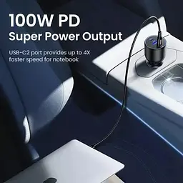 Автозарядний Ugreen CD293 130W 3 USB type-C адаптер швидкого заряджання (90413) - мініатюра 6