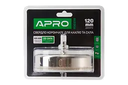 Свердлильна коронка по склу кераміці плитці мармуру APRO 120мм - мініатюра 2