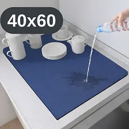 Антиковзаючий кухонний килимок 40×60 см — абсорбуючий для сушіння посуду та під кавоварку KT8001825