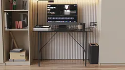 Стіл письмовий Line Тайм Ferrum-decor 750x1000x500 Чорний метал ДСП Сосна Кембра 16 мм (FRD-104866) - мініатюра 6