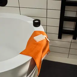 Рушник MBM Home Терра 50x90 см помаранчевий-туманний (BT-14 M ORANGE/FOGGY) - мініатюра 8