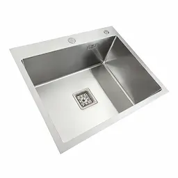 Кухонна мийка Platinum Handmade 60x50 (600x500x230 мм) PVD HSB, Нержавіюча сталь - мініатюра 3