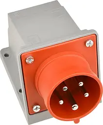 Вилка стаціонарна 16А P5 IP44 3P+N+PE UCombi АСКО-УКРЕМ (A0080010139) - мініатюра 2