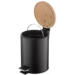 Відро для сміття Ardesto Minimalism з педаллю 3 л чорне (ARHB3601BB) - мініатюра 3
