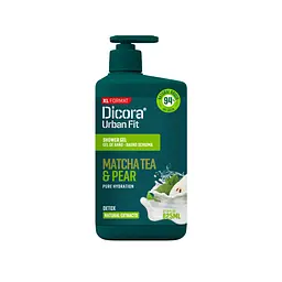 Гель для душу Очищуючий Детокс Чай Матча та груша Dicora Urban Fit 825 мл