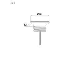 Випуск сифону SOLOPLAST пл. G1½ʺ У0200.2100 - мініатюра 2