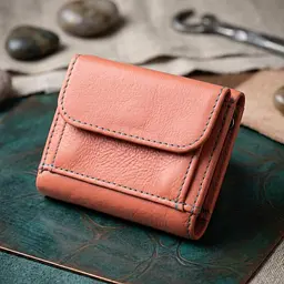 Невеликий гаманець для модниць із натуральної шкіри ST Leather 19505 помаранчевий - мініатюра 3