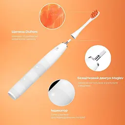 Електрична зубна щітка Oclean Flow S Sonic Electric Toothbrush - біла - мініатюра 4