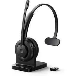 Anker Work H300 - Bluetooth мононавушники з провідним шумозаглушенням через CVC і 2 мікрофони, Bluetooth 5.1 з ключем для ПК та те