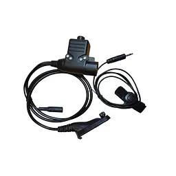 Кнопка PTT для радіостанцій Motorola DP4400, DP4800 + пальцева кнопка до навушників Earmor/Sordin/Peltor (M53-PTT-DP44-48) - мініатюра 4