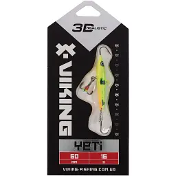 Балансир Viking Fishing Yeti Ice Jig 60mm 16.0g #5 Acid - мініатюра 2