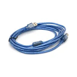 Кабель для принтера USB 2.0 AM/BM 3.0m ferrite blue Ritar (YT-AM/BM-3.0TBL) - мініатюра 2